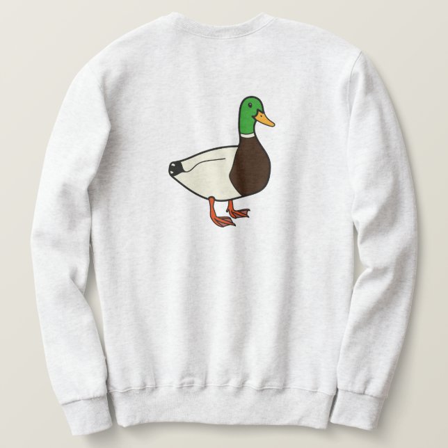 Sweatshirt Canard de cendre/sweatshirt impression de (Design dos)
