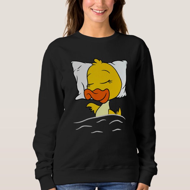 Sweatshirt Canard Dormir Animaux Canards Robe de nuit Dormir  (Devant)