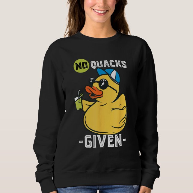 Sweatshirt Canard en caoutchouc Aucun Quacks Canards en caout (Devant)
