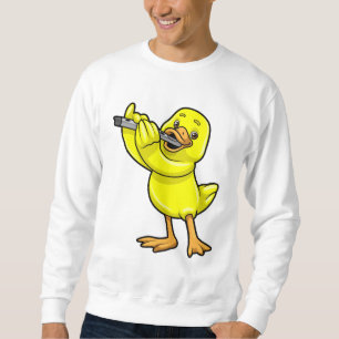 Sweatshirt Canard en musique avec Flûte