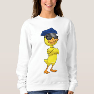 Sweatshirt Canard en tant qu'officier de police avec casquett