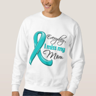Sweatshirt Cancer ovarien quotidien de Mlle My Mom d'I