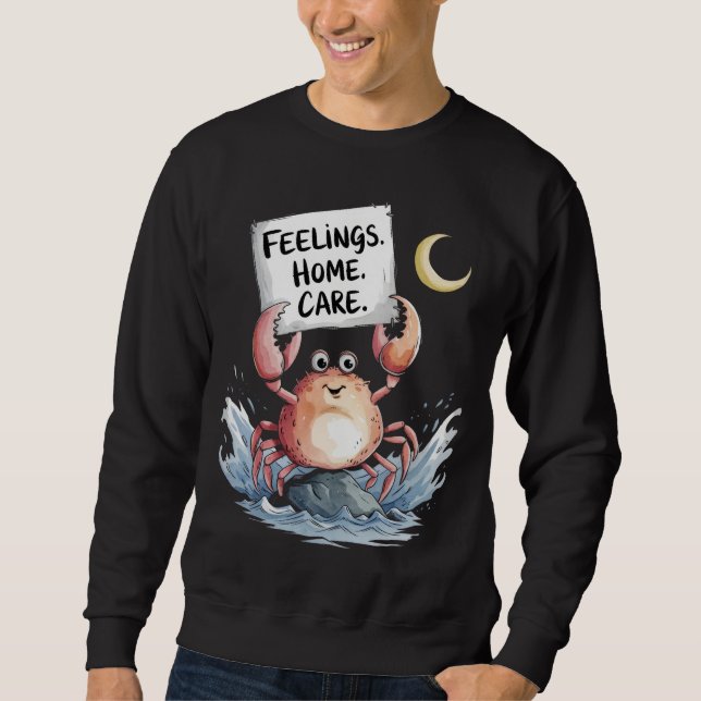 Sweatshirt Cancer : Sentiments, à la maison, soins (Devant)