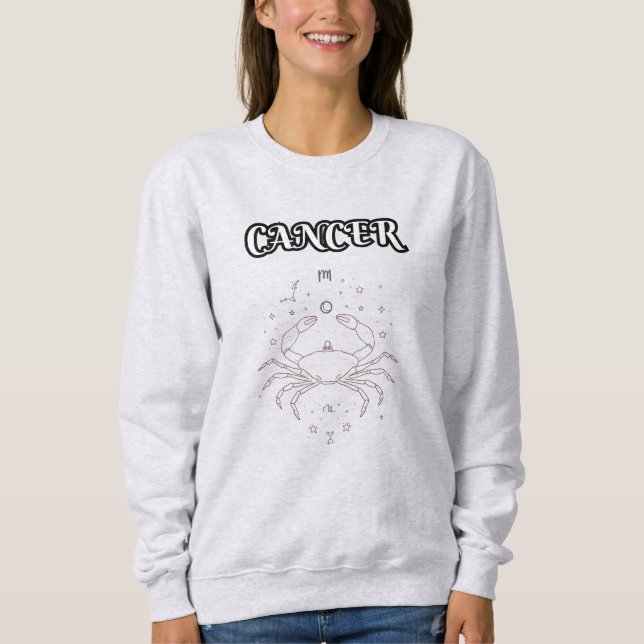 Sweatshirt cancer zodiaque (Devant)