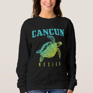 Sweatshirt Cancun Mexico Sea Turtle Beach Scuba Diving Diver 