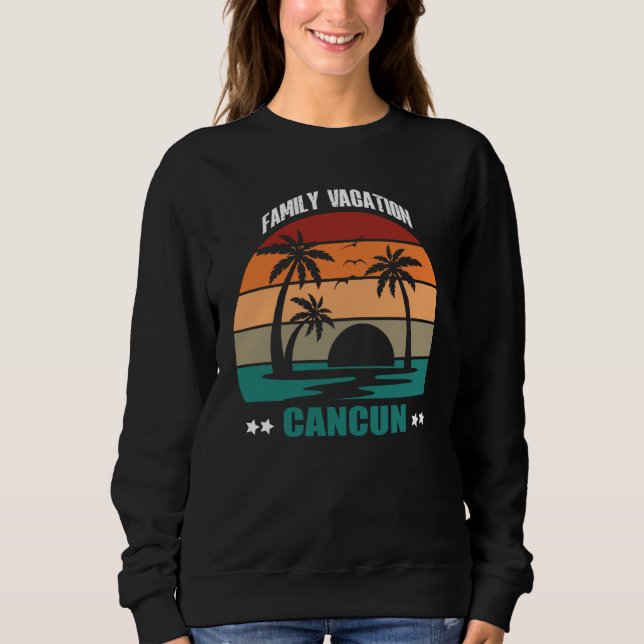 Sweatshirt Cancun Mexico Summer Family Couple Matching Holida (Devant)