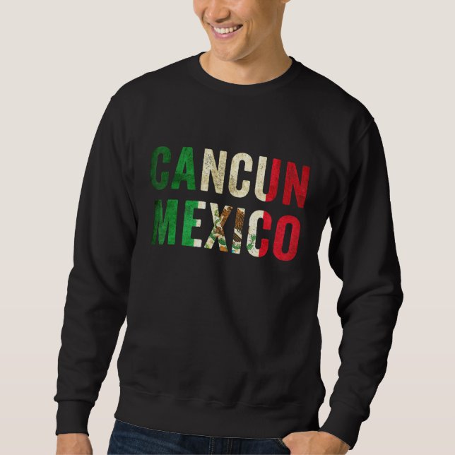 Sweatshirt Cancun Mexique - Vacances d'été mexicaines (Devant)
