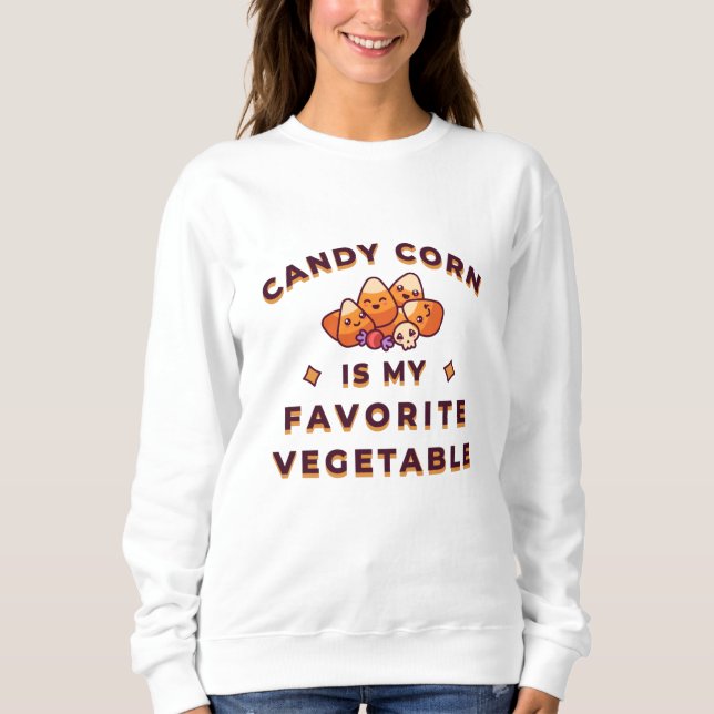 Sweatshirt Candy Corn Halloween (Devant)