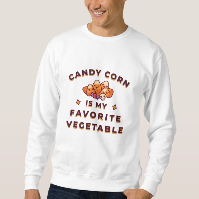 Sweatshirt Candy Corn Halloween (Devant)
