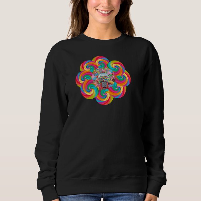 Sweatshirt Candy Hoodie Design for Women (Devant)