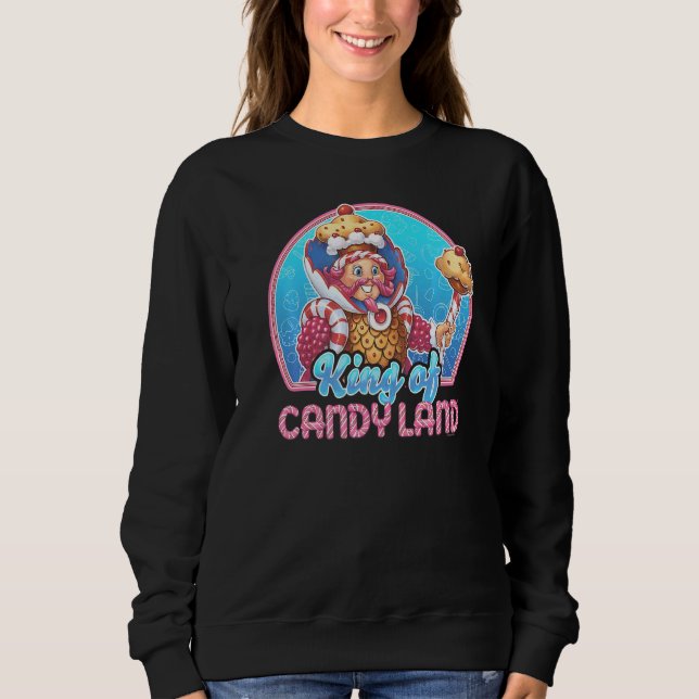 Sweatshirt Candy Land Roi de Candy Land Portrait (Devant)
