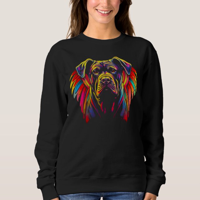 Sweatshirt Cane Corso Dog Angel Wings (Devant)