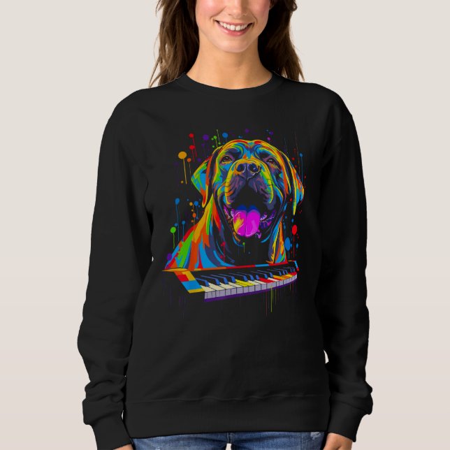 Sweatshirt Cane Corso Dog Piano (Devant)