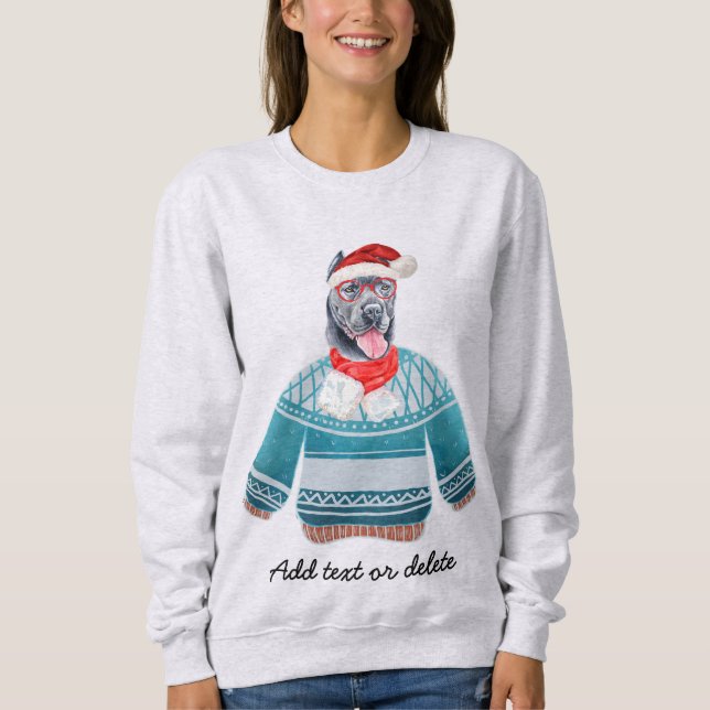 Sweatshirt Cane Corso Noël Maman Chien Noël Moche (Devant)