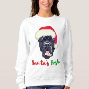 Sweatshirt Cane Corso Noël Père Noël Bestie Family Pyjama