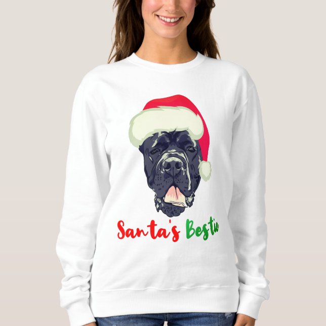 Sweatshirt Cane Corso Noël Père Noël Bestie Family Pyjama (Devant)