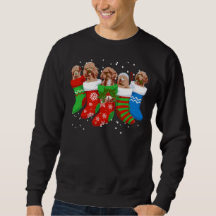 Sweatshirt Caniche Chandail de Noël Caniche Chien Chaussettes
