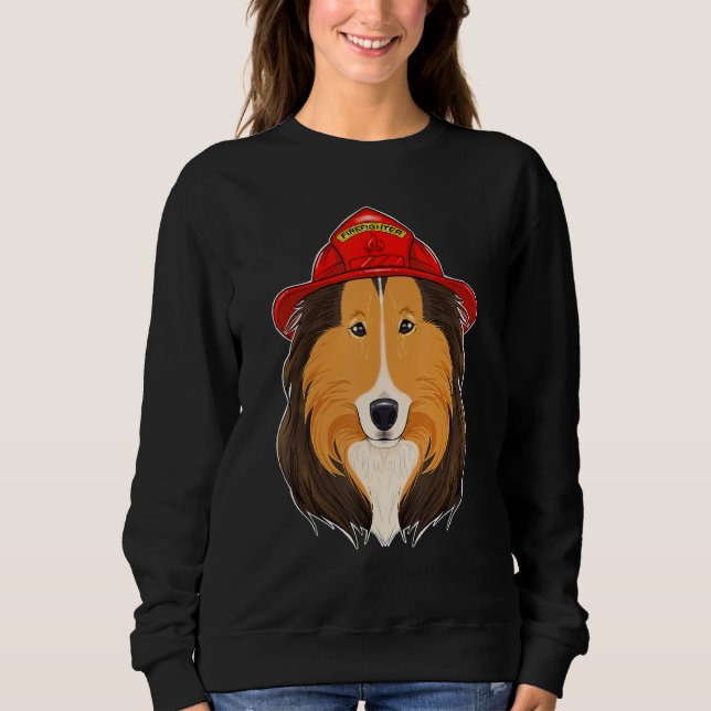 Sweatshirt Canine Handler I Fireman Chien I Pompier Collie (Devant)