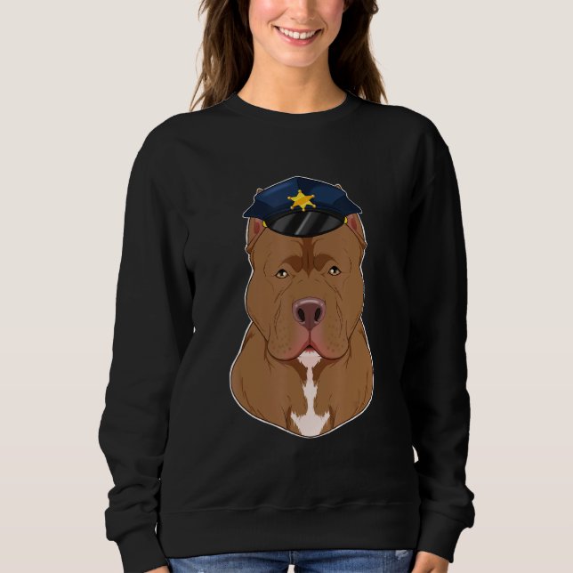 Sweatshirt Canine Handler I Police Chien I Police Pitbull (Devant)