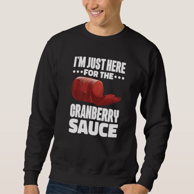 Sweatshirt Canned Cranberry Sauce Jellied Happy Thanksgiving  (Devant)