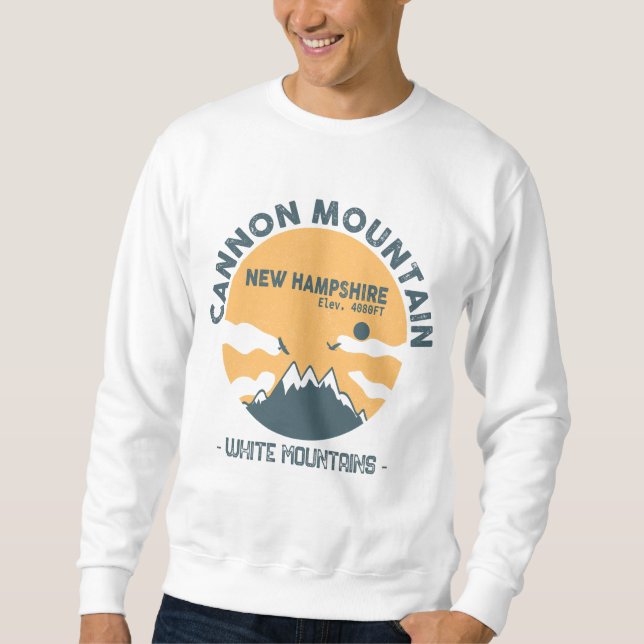 Sweatshirt Cannon Mountain New Hampshire - Retro vintage (Devant)