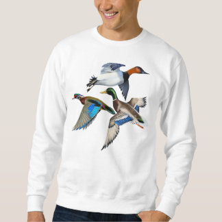 Sweatshirt Canvasback, Mallard and Wood Ducks Flying