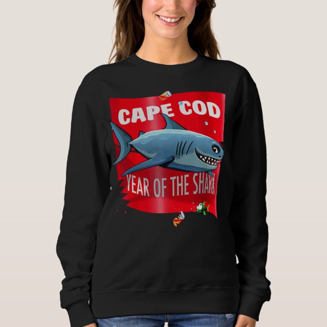 Sweatshirt Cape Cod L'Année Du Requin De Borne À Provi (Devant)