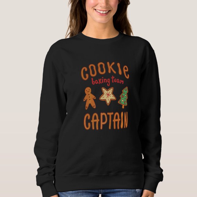Sweatshirt Capitaine Cookie de l'équipe de fabrication de coo (Devant)