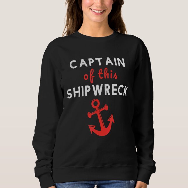 Sweatshirt Capitaine De Bateau De Cette Ancre De Bateau D'Épa (Devant)