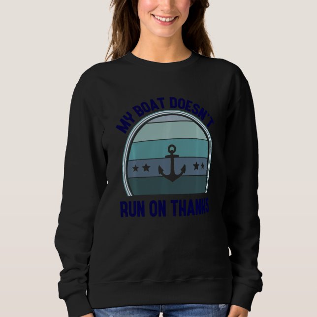 Sweatshirt Capitaine De Bateau Pour Propriétaires De Bateaux  (Devant)