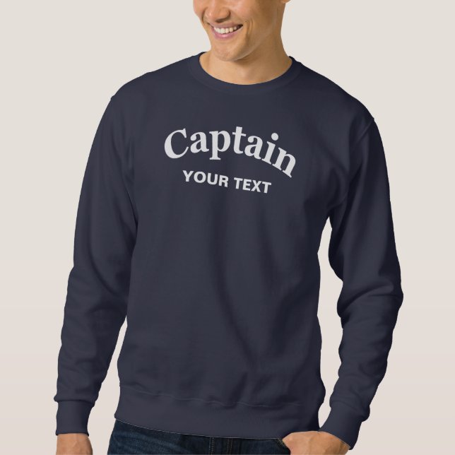 SWEATSHIRT CAPITAINE FAIT SUR COMMANDE (Devant)