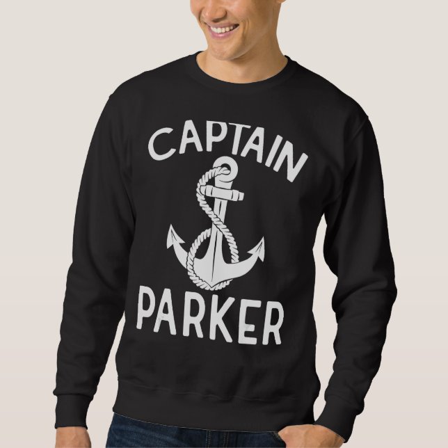 Sweatshirt Capitaine Parker Bateau Yacht Bateau Ancre bateau (Devant)