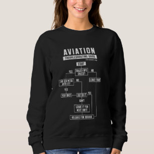 Sweatshirt Capitaine Premier officier Pilote de la piste de n