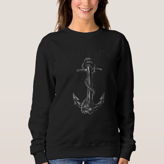 Sweatshirt Capitaine propriétaire du bateau  Bateau  ou Premi (Devant)