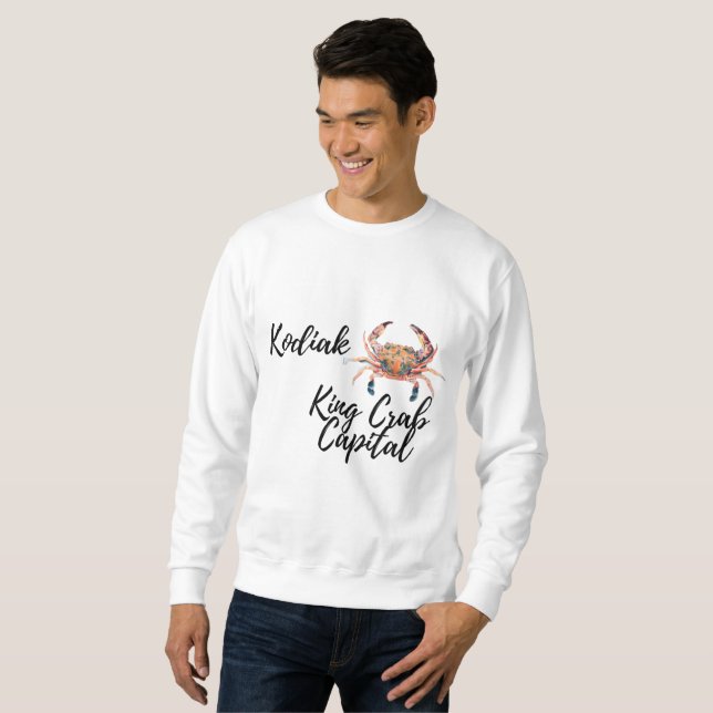 Sweatshirt Capitale du crabe de Kodiak (Devant entier)