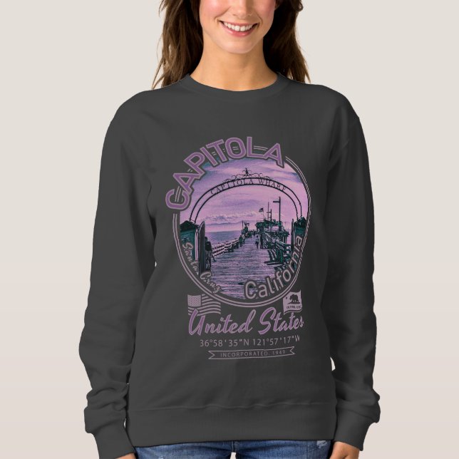 SWEATSHIRT CAPITOLA PÈRE NOËL CRUZ CALIFORNIE - CAPITOLA WHAR (Devant)
