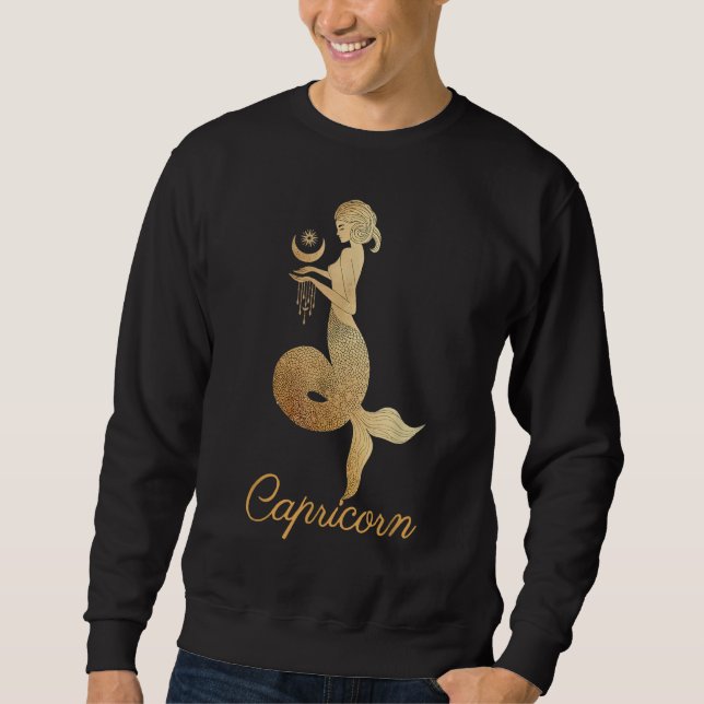 Sweatshirt Capricorn Zodiac Sign Tarot Card Astrology Horosco (Devant)