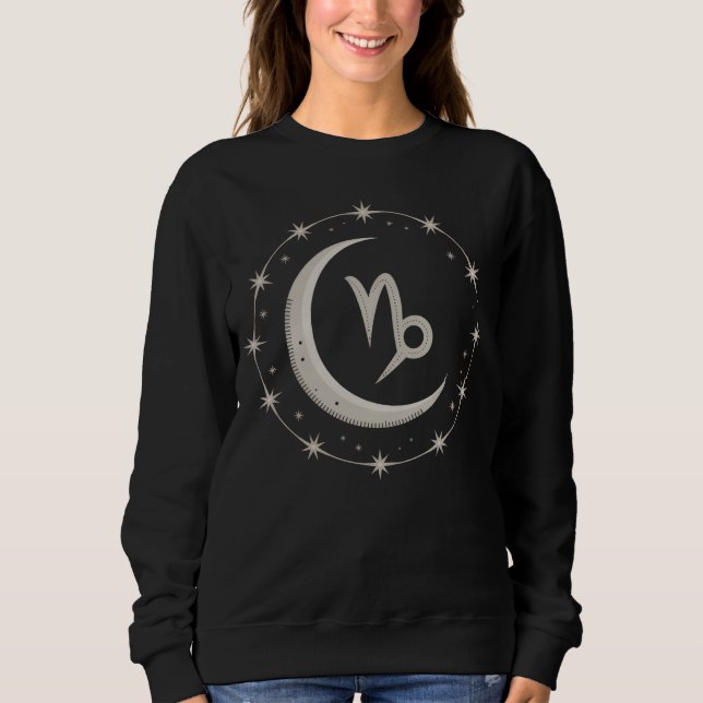 Sweatshirt Capricorne Lune : un symbole céleste (Devant)