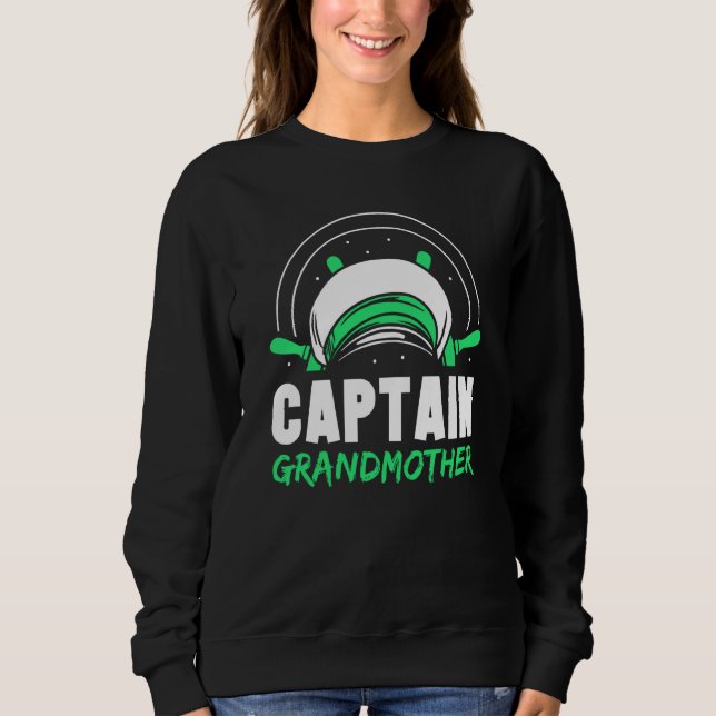 Sweatshirt Captain Grandmother Ship Skipper Boat Yacht Grandm (Devant)