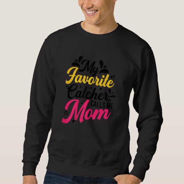 Sweatshirt Capteur De Softball Graphiste Femmes Et Moms (Devant)