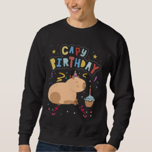 Sweatshirt Capy Birthday Shirt Funny Capybara Animaux Garçons