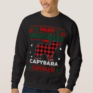 Sweatshirt Capybara Amateurs mignon Pyjama Cheval moche Noël 