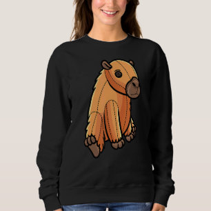 Sweatshirt Capybara Capibara Rodent Revêtu Design animal