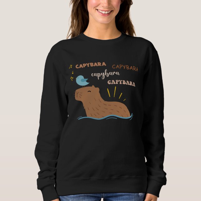 Sweatshirt Capybara    Cute Capybara (Devant)