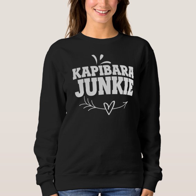Sweatshirt Capybara Giant Rodent Pour kapibara junkie (Devant)