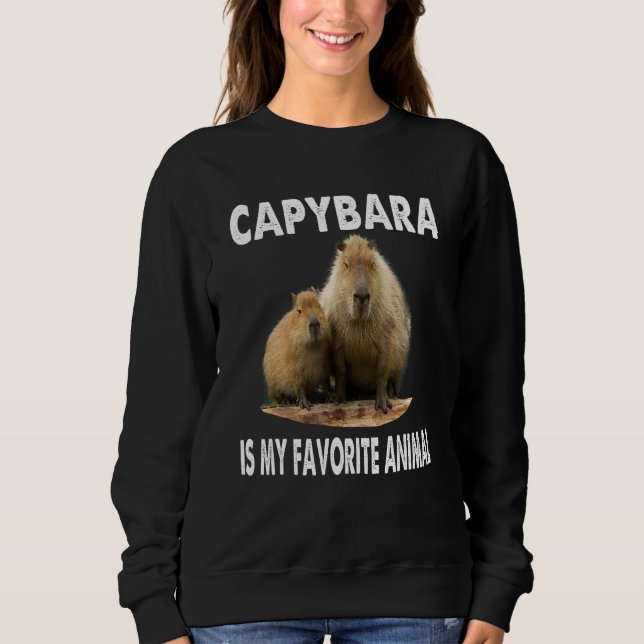 Sweatshirt Capybara Is My Spirit Animal  Capybara Pet Animal (Devant)