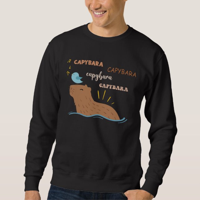 Sweatshirt Capybara Mignon Capybara (Devant)