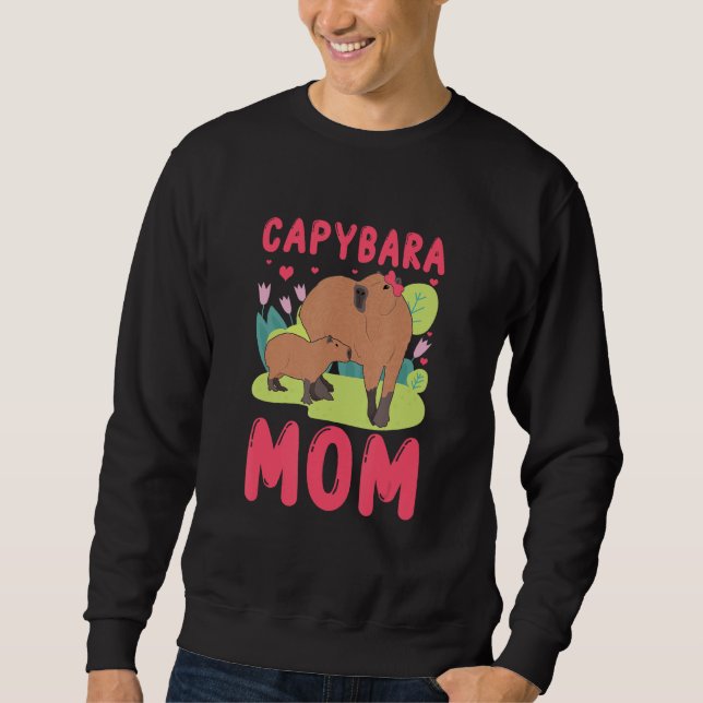 Sweatshirt Capybara Mom Capy (Devant)