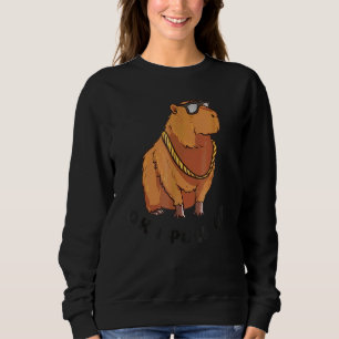 Sweatshirt Capybara Ok je débarque Animal sarcastique