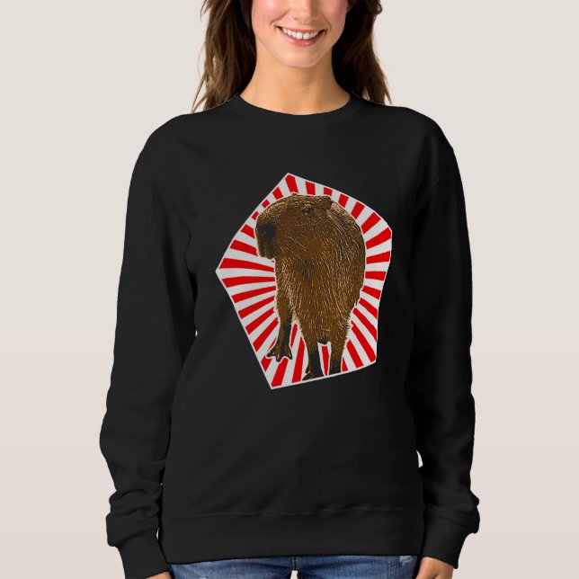 Sweatshirt Capybara Vintage Capybara (Devant)